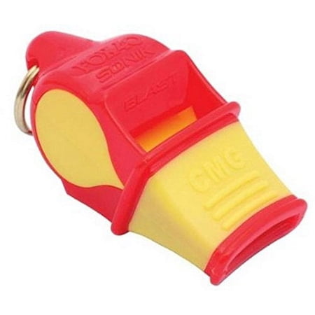 Fox 40 Sonik Blast CMG Whistle, Red/Yellow - Fox 40