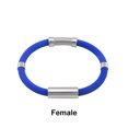 thumbnail image 3 of Qarigey inalámbrica para adultos, antiestática de iones negativos de silicona, decorativa resistente al agua, brazalete deportivo Ropa, zapatos y accesorios Miscelánea hembra azul, 3 of 6
