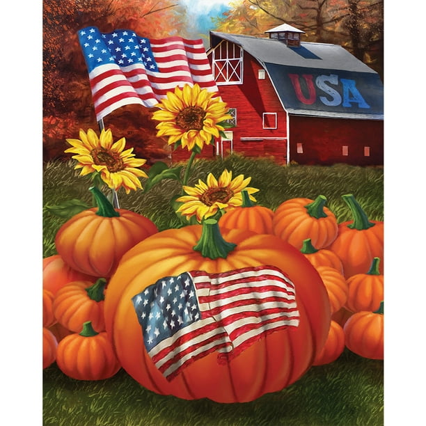 Cuadros Decorativos Marcar Calabaza Girasoles Pintura al óleo por números Kit Pintura sin marco Arte (B1622) Likrtyny embutido en tela
