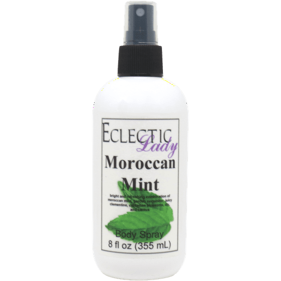 Moroccan Mint Body Spray, Eclectic Lady, Hydrating Mist, Unisex, 16 oz