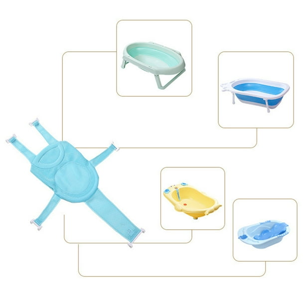 Soporte Para Asiento De Baño Para Bebé, Antideslizante, Universal, Desmontable, Rojo Para Bañera, Eslinga, Malla De Ducha Para Recién Nacidos Y Bebés