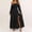 *Black, variant on Women's Off Shoulder Long Sleeve Tiered Maxi Dress,Smocked Waist A-Line Flare Sundress Purple,Women's Plus XXL