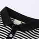thumbnail image 4 of Gibobby Blusas Para Niñoses Camiseta de manga corta con estampado de letras a rayas para niños y niñas de verano(Negro, 12-18 Meses), 4 of 5