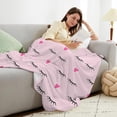 thumbnail image 2 of Lash Blanket - Pink Throw Blankets Get Well Gifts for Women, Soft Fall Throw Blanket for Couch Sofa Lash Room Decor, Eyelash Blanket for Women Girls Kids, Flannel Fleece Mom Blanket 50"x 60", 2 of 5