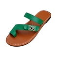 thumbnail image 2 of YOUYEDIAN Pantoufles de Maison pour Femmes Été Chaussures d'Intérieur Mignonnes Sandales Confortables Sandales de Plage (Vert), 2 of 6