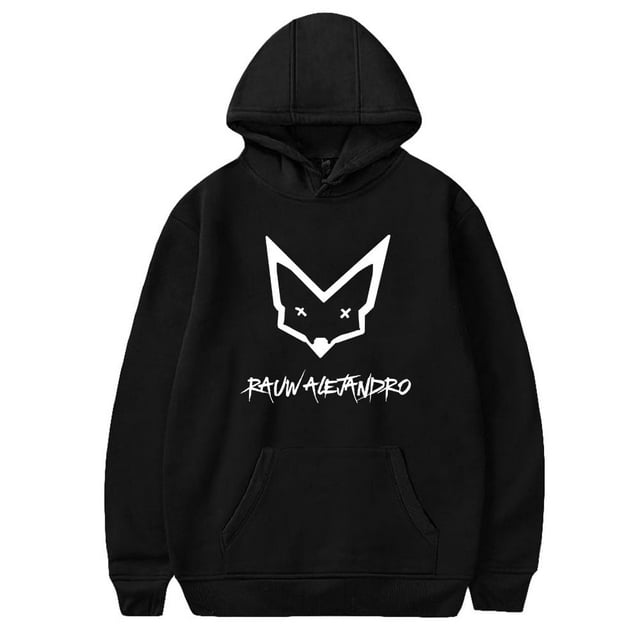 Unisex Rauw Alejandro Hoodie Pullover StreetWear Sweatshirt,Black,S