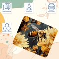 thumbnail image 3 of Bee Square 8.3x9.8 Inch Non-Slip Rubber Bottom Printed Mousepad Desk Mat Gaming Mousepad for Office and Gaming, 3 of 6