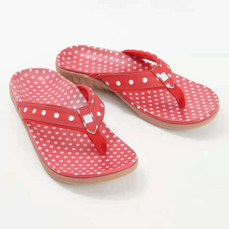 

AXXD Sandals Women Large Size Slippers Women s Outer Wear Point Open Toe Beach Sandals Flip Flops(7 Red)