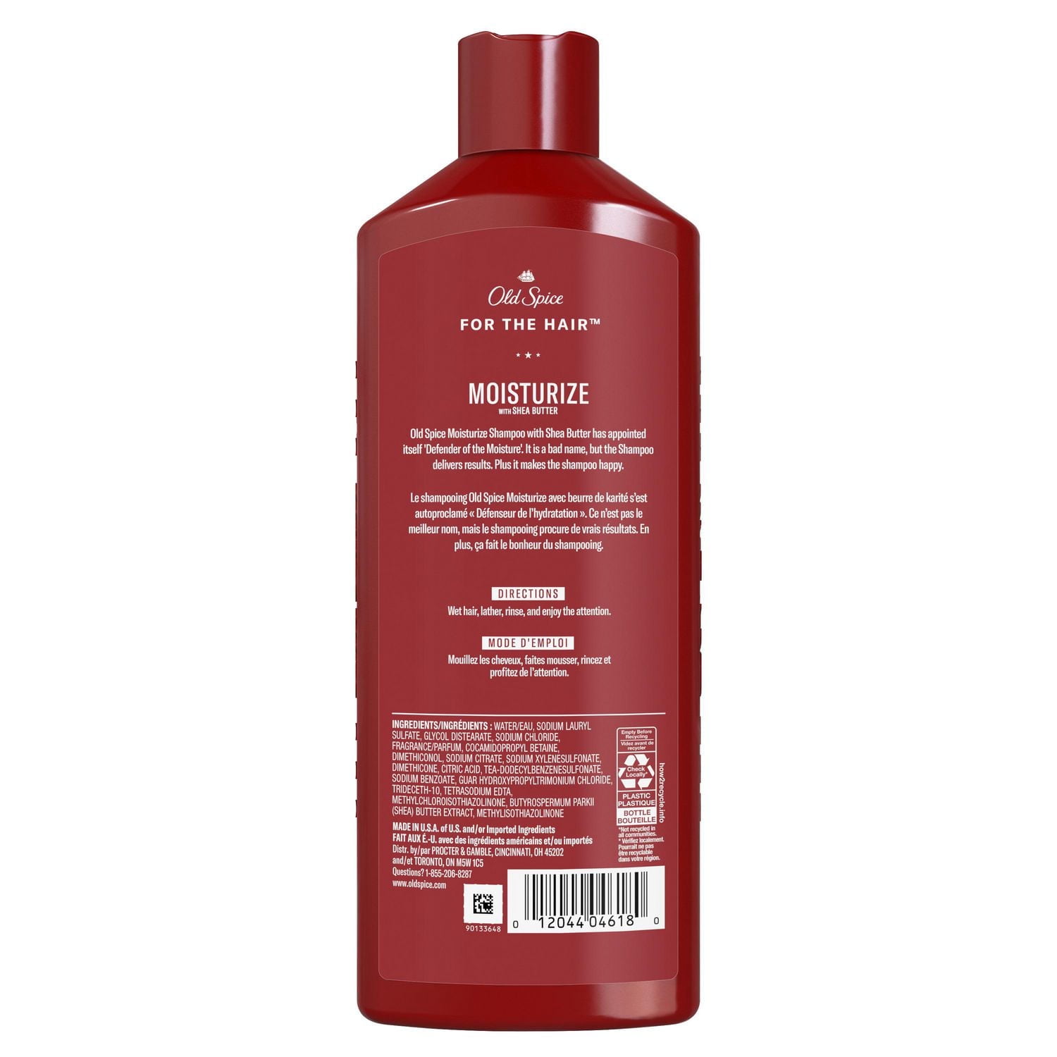Shampooing avec beurre de karité Old Spice Hydrate pour hommes
