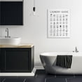 thumbnail image 2 of Industries Minimal Laundry Guide Cleaning Chart Helpful Symbols 30 in x 40 in Drawing Canvas Art Print, by Stupell Home Décor, 2 of 6