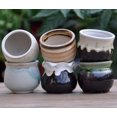 thumbnail image 4 of HUGFEGWE -6 piecesCeramic Succulent Plant Pot, Rustic Style Cute Little Pots for Plants,Perfect for Home Office Decor and Ideal Gift for Family Friends Colleague, AZ824-18480, 4 of 7