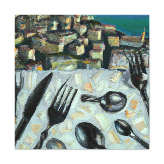 Shining Silver Still Life - Canvas