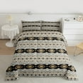 thumbnail image 2 of Homewish Rustic Western Aztec Bedding Comforter Set,Boho Bohemain Geometric Twin Comforter Sets,Bl;Ack Orange Gray Bedding Set For Teens,Breathable Home Decor Reversible,2 Pieces, 2 of 8