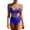 X213-Blue, variant on Women High Waisted Bikini Sets Tummy Control Swimsuits Two Piece Drawstring Bathing Suit