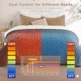 thumbnail image 5 of Lumiparty Electric Heated Blanket King Size 90"x100", with Dual Control, Wireless Electric Tufted Sherpa Heating Blanket, 6 Heating Levels, Overheat Protection, Gray, 5 of 8