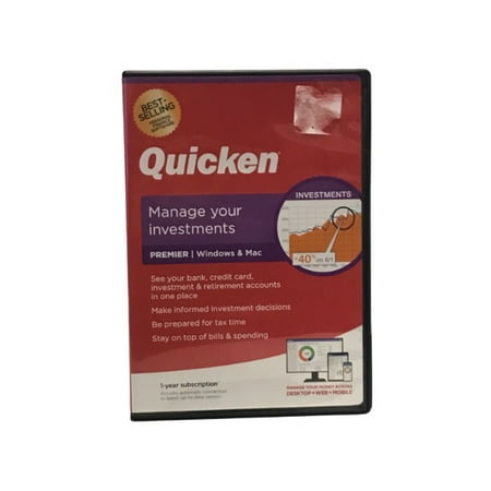 Quicken Premier Personal Finance - 1-Year Subscription (Windows/Mac)