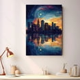 thumbnail image 2 of Freeh Travel Canvas Art Print, New Jersey Wall Canvas Starry Night, Freeh Canvas Painting decorNew Jersey Travel Picture -97AZ479, 2 of 2