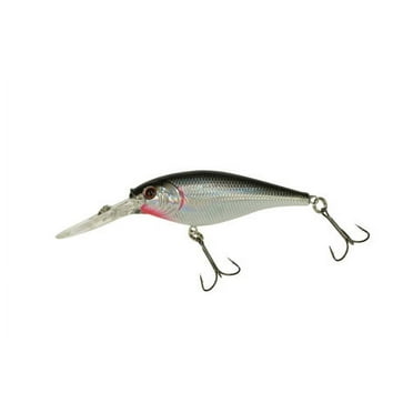 Berkley Flicker Shad Fishing Lure, Black Silver, 3/16 oz