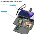 thumbnail image 6 of Samsung Galaxy Note 20 Wallet Case, Takfox PU Leather Flip Magnetic Closure Protective Cover with Card Slots Cash Pockets with Kickstand for Samsung Note 20 5G 6.7 inch-Black, 6 of 6