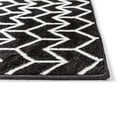 thumbnail image 4 of Trans-Ocean Imports LAU80731848 7 ft. 10 in. x 9 ft. 10 in. Liora Manne Luna Chevron Indoor Wilton Woven Rectangle Rug - Black, 4 of 7