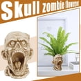 thumbnail image 2 of Skull Planters Pots Head, Unique Head Planter for Indoor Plants, Funny Face Flower Pot, Plant Pots for Outdoor Garden Deco and Home Art Decoration, 2 of 5