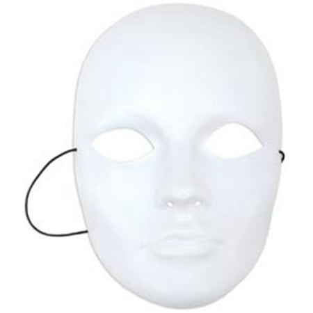 Mask-It Form Full Male Face, White, 8.5