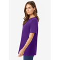 thumbnail image 3 of Woman Within Plus Size Perfect Short-Sleeve Crewneck Tee, 3 of 6