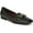 Black Leather, variant on Womens Tiari Faux Leather Embellished Loafers