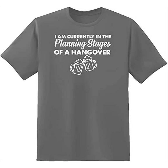RedBarn I Am Currently In The Planning Stages Of A Hangover Novelty Sarcastic Funny Mens Graphic T Shirts