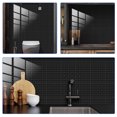 thumbnail image 1 of CIMAXIC 10Pcs Black Backsplash Tile Stickers Self Adhesive PVC Wall Decals Removable for Kitchen Bathroom, 1 of 7