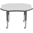 thumbnail image 5 of ECR4Kids 48in Clover Everyday T-Mold Adjustable Activity Table Grey/Black/Black - Super Leg, 5 of 8