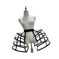 thumbnail image 4 of Cage Hoop Skirt Petticoat Girls Pannier de jaula victoriana para vestidos de vestimenta de cosplay negro, 4 of 8