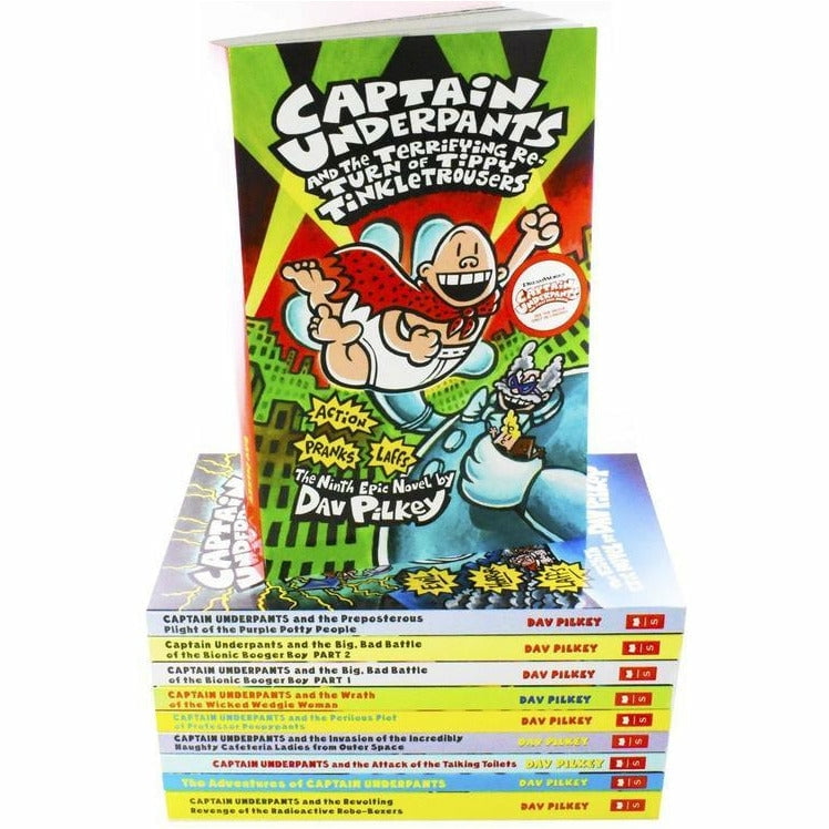 Captain Underpants 10 - Dav Pilkey (Youth book in Hebrew