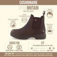 thumbnail image 3 of Cushionaire Women's Britain Chelsea Boots, Soft Vegan Leather, Non-Slip Sole, Memory Foam, Back Pull Tab, Ankle Boots for Women, Wide Widths, 3 of 17