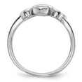 thumbnail image 2 of Primal Silver Sterling Silver Rhodium-plated Blue Inlay Lab Created Opal Fleur De Lis Ring, 2 of 6