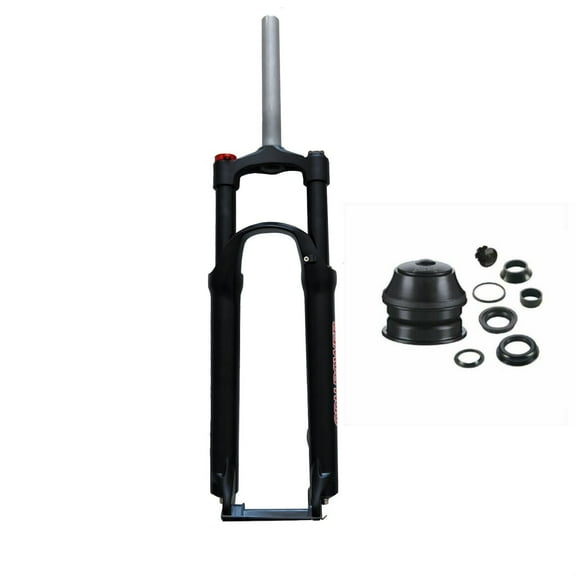 CDH 26" MTB Bicycle Suspension Fork & Headset, Manual Lockout Aluminum Bike Fork