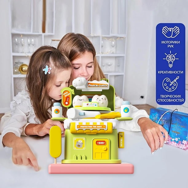 ToyKingdee Kitchen Playset, Play Kitchen Set Toys, Cooking Stove, Play Sink, Play Food Kitchen Accessories, Pretend Kitchen Toy