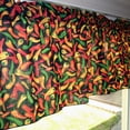 thumbnail image 3 of Cotton Window Valance Fruits Print 58 Inch Wide Chili Peppers Black, 3 of 3