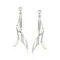 thumbnail image 3 of Ross-Simons 14kt White Gold Twisted Leaf Drop Earring Jackets, Women's, Adult, 3 of 6