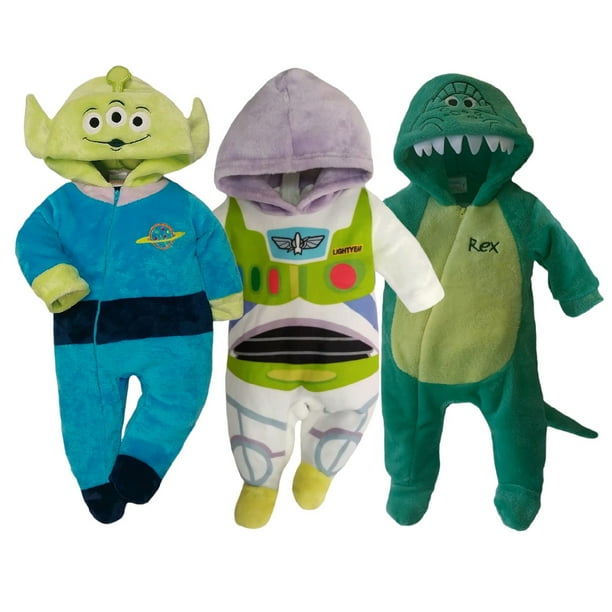 Kit 3 Mamelucos con Gorro Bordado Disney Alien, Buzz, Rex Disney KitB394