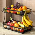 thumbnail image 1 of Cesta de frutas Sevenblue 2025 Pro de 2 niveles con perchas para plátanos, 1 of 7