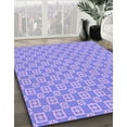 thumbnail image 3 of Ahgly Company Machine Washable Indoor Rectangle Transitional Light Slate Blue Area Rugs, 6' x 9', 3 of 7