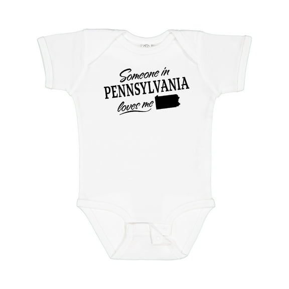 Inktastic Someone in Pennsylvania Loves Me Boys or Girls Baby Bodysuit