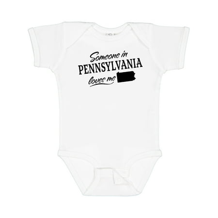 

Inktastic Someone in Pennsylvania Loves Me Gift Baby Boy or Baby Girl Bodysuit