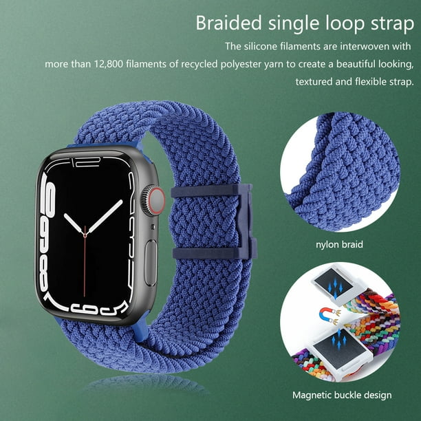 Jinveno Nylon Watch Strap Replacement Parts 22mm Watch Wrist Strap for Apple Watch Ultra Walmart