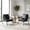 Black, variant on Modern Faux Leather Accent Chair with Sturdy Metal Frame - Black