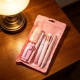 thumbnail image 5 of Colored Studont Stationery Set, Neutral Pen Highlighter Pen Eraser Art Combination, High Aesthetic Value Learning Stationery Box - Pink, 5 of 5