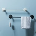 thumbnail image 4 of Toallero de pared Soporte para toallas de baño Colgador de toallas Barra de toalla de mano Manija de puerta para baño Cocina, 4 of 9
