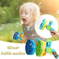 thumbnail image 4 of Machine à Bulles Automatique 2 en 1 Conversion Jouet de Fête en Plein Air pour Enfants Design Bleu, 4 of 6