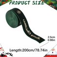 thumbnail image 3 of Christmas Velvet Wired Edge Ribbon,0.98 Inch Wide Xmas Ribbon,Craft Supply for Tree Decor Gift Wrapping Wreath Garland Bow Making,Indoor Outdoor Farmhouse Xmas Holiday Decor, 3 of 5